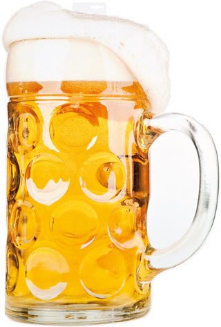 Bierglas aus Karton